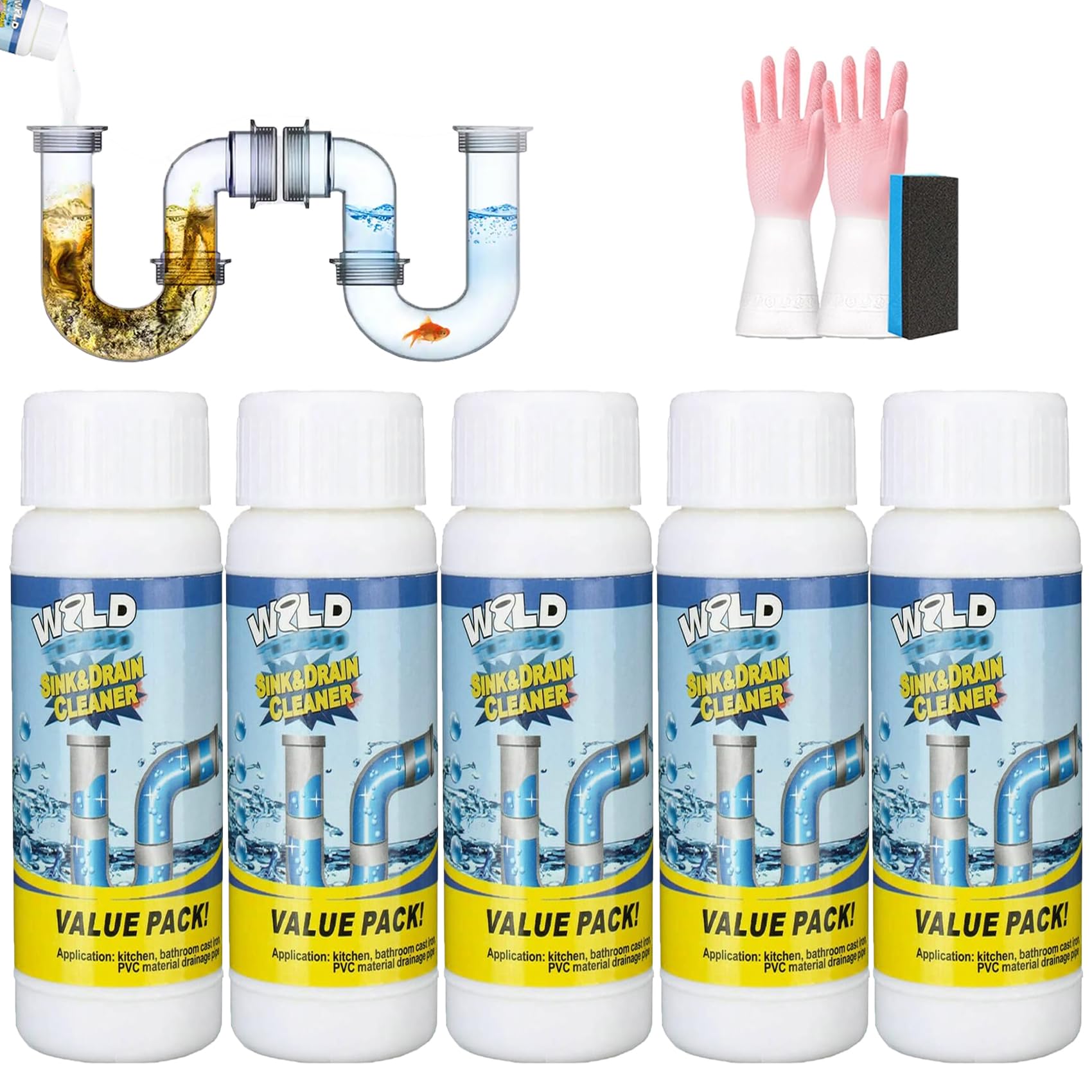 Amazon.com: Wild Tornado Drain - Ivyever Drain Cleaner, World